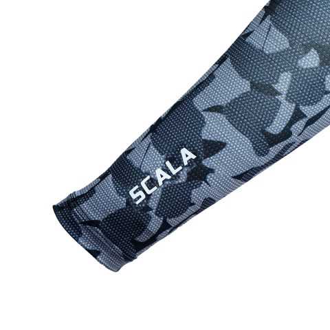 Scala Air-X Arm Sleeves Dark Grey Camo