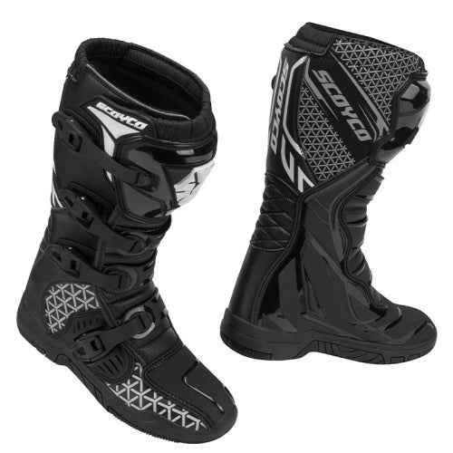 Scoyco All-weather Off-Road Motorcycle Boots - MBM009 - Black