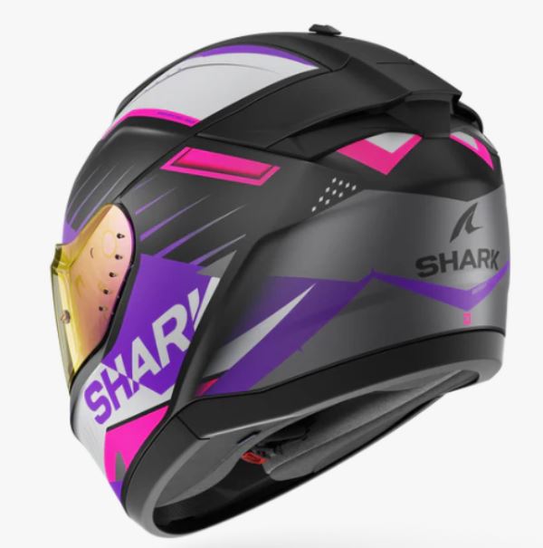 Shark Ridill 2 Bersek Helmet Matte Black Violet Violet (KVV)