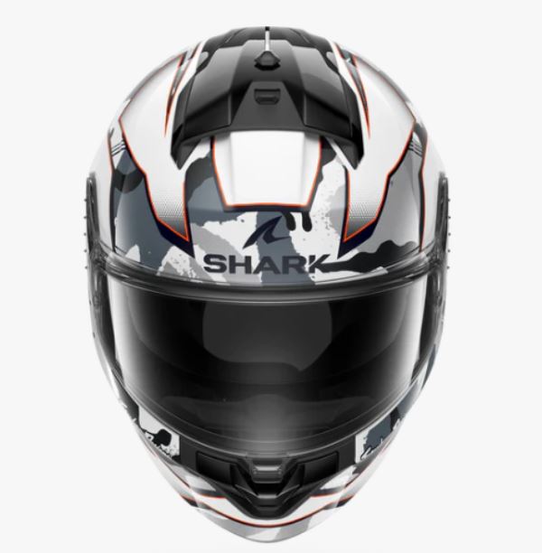 Shark Ridill 2 Helmet Matterix Camo White Silver Red (WSR)