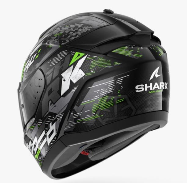 Shark Ridill 2 Helmet Molokai Black Silver Green (KSG)