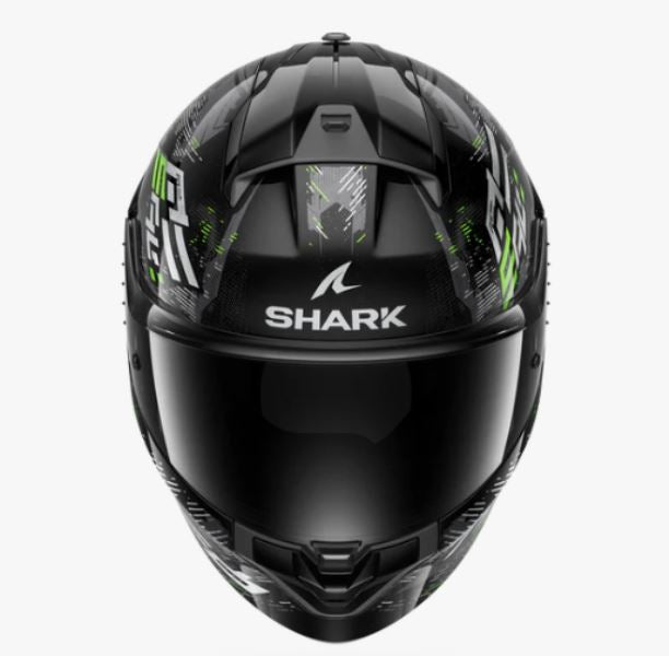 Shark Ridill 2 Helmet Molokai Black Silver Green (KSG)