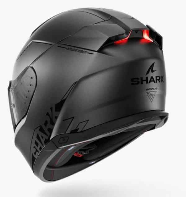 Shark Skwal I3 Blank SP Helmet Matt Black-Silver-Anthracite (AKS)