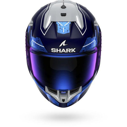 Shark Skwal I3 Rhad Blue Chrome Silver (BUS)