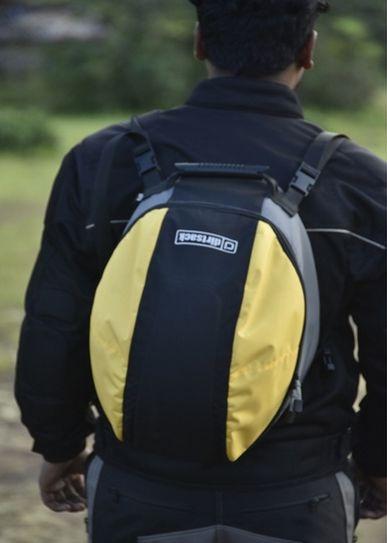 Helmet Bag (Yellow & Black)- For Full face and Modular Helmets - Riders Junction