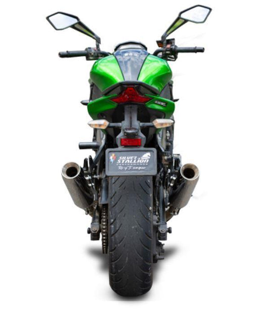 Silver Stallion-Full System (Silver) For Kawasaki Z1000-Silver