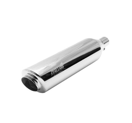 Silver Stallion-Exhaust (Silver) For RE-Goan ( Latest J Series ) Reborn/Classic /Meteor 350/Goan Classic