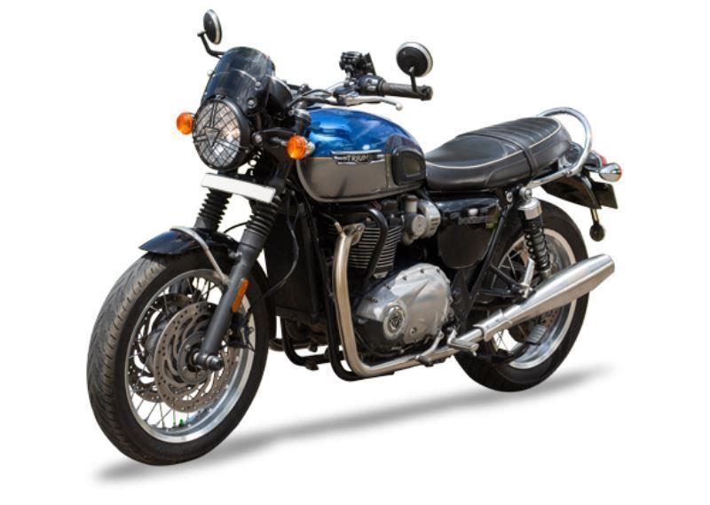 Silver Stallion-Full System For Triumph Bonne T120 | (1200)-Silver