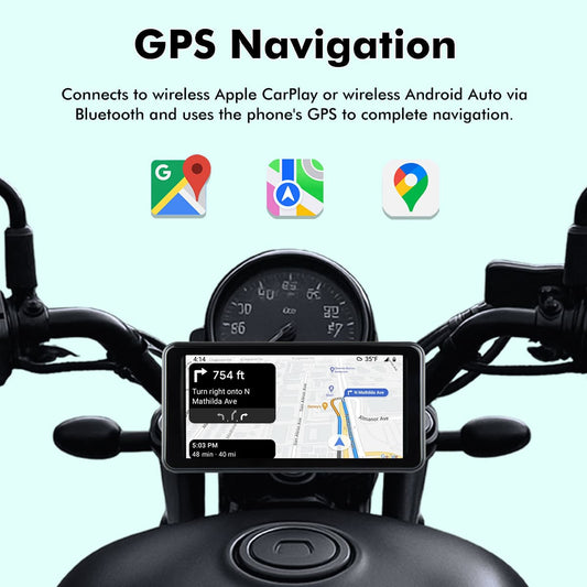 Simtac Motorcycle GPS CarPlay & Android Auto system M10 PRO
