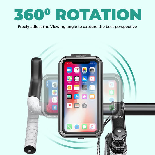 Simtac Splash Guard X Waterproof Mobile Holder with Vibration Damper (MHWP-PRO)