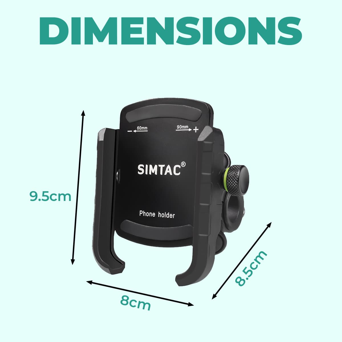 Simtac Super Grip Pro Mobile Holder with Vibration Damper (MH01-PRO)
