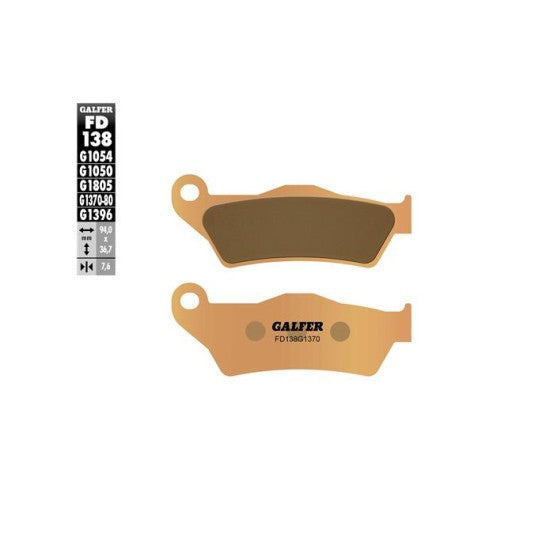Sintered Brake Pads - Galfer FD138G1370