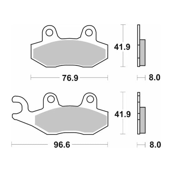 Sintered Brake Pads - SBS 611LS