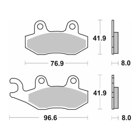 Sintered Brake Pads - SBS 611LS