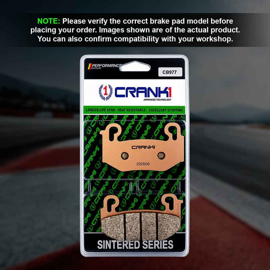 Sintered Brake Pads For BMW R 1300 GS (2023 Onwards) - Front - CB977 - 2 Sets - CRANK1