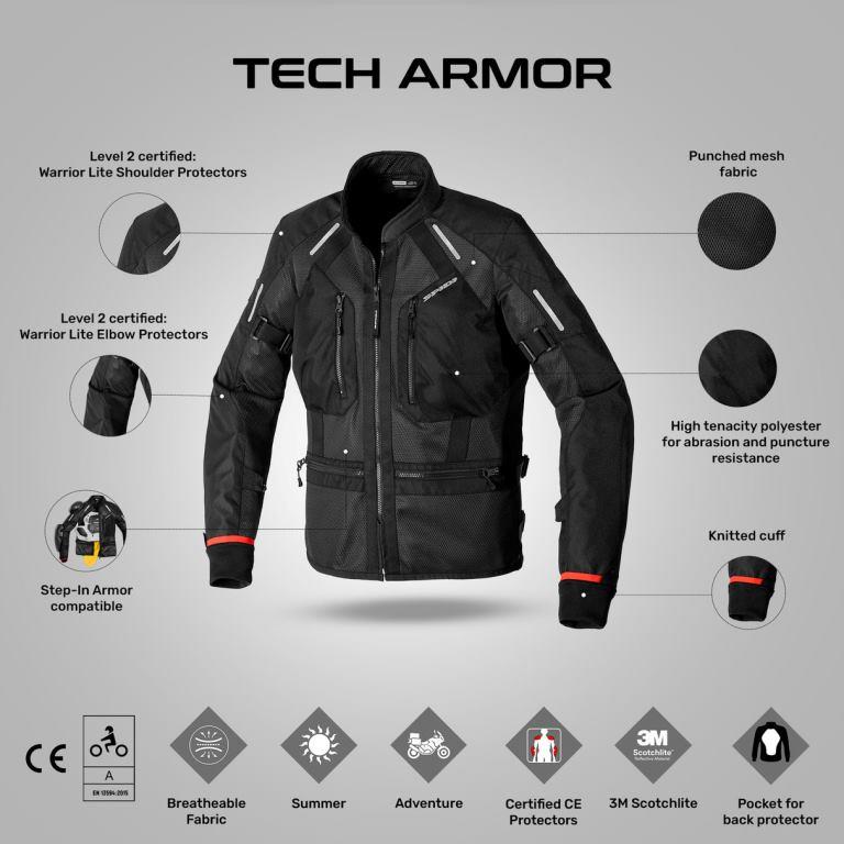 Spidi Tech Armour Jacket - Red