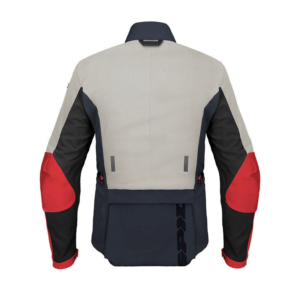Spidi Frontier Motorcycle Touring Jacket (Blue-Iced Red)