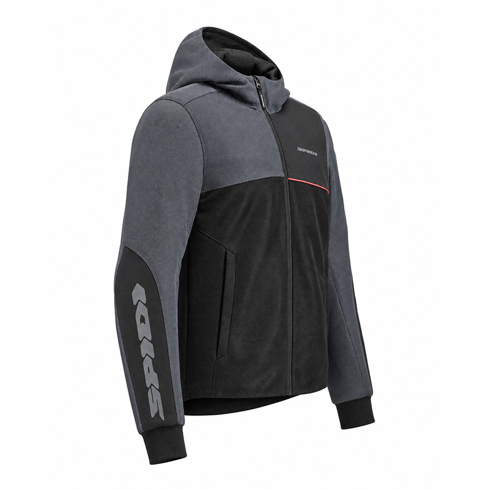 Spidi Hoodie Net Ultra-Breathable Riding Jacket (Black/Grey)