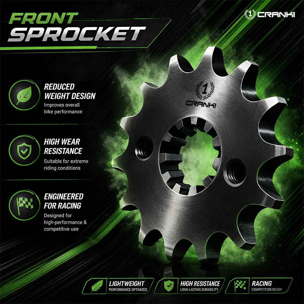 Sprocket For BMW G 310 GS (2017 Onwards) - Front - CPF406.16T - CRANK1