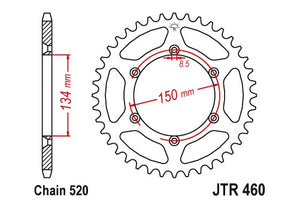 Sprockets Rear (Jtr460- 50t) - JT - JTR460.50