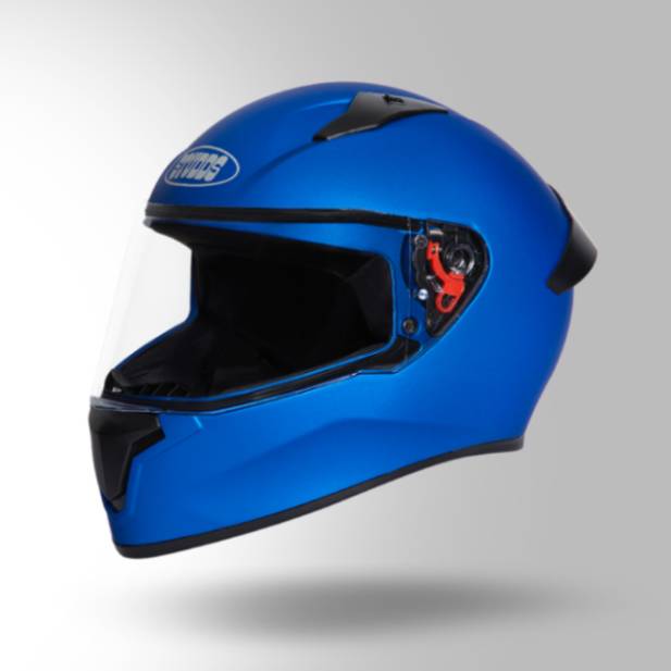 Studds Thunder Matt Blue With Spoiler - Full Face Helmets