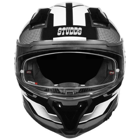 STUDDS Helios Asphalt Helmet - Gloss Black Grey
