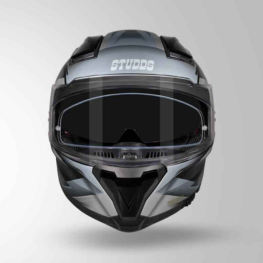 Studds Helios Effect Helmet (Black & Grey)