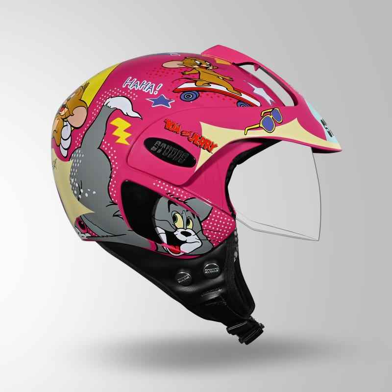Studds Marshall Kids Tom & Jerry Edition - Pink & Grey Yellow