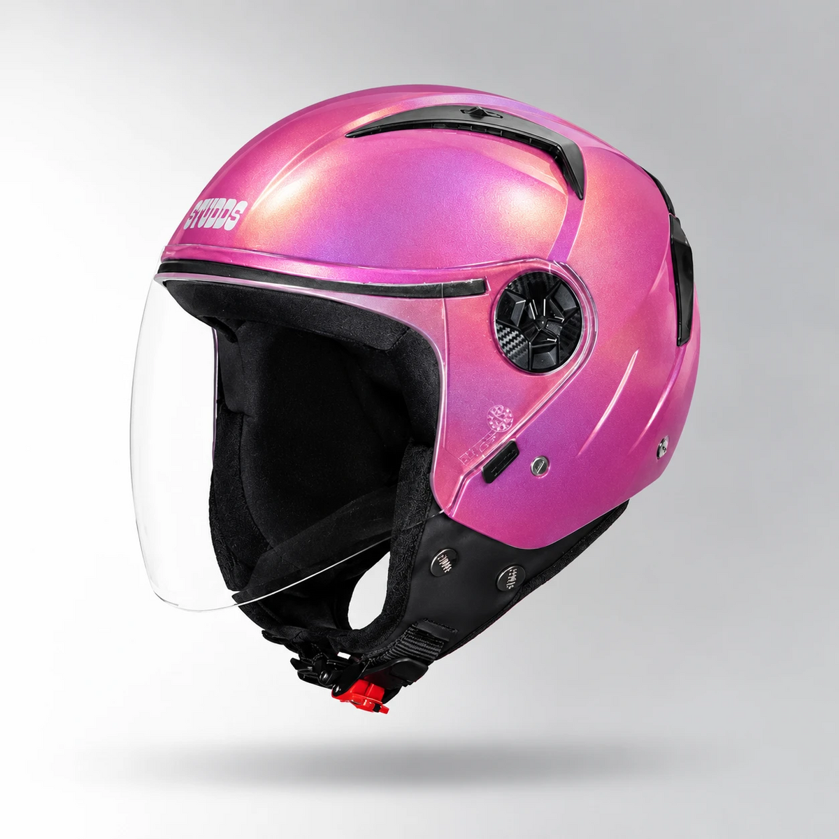 Studds N6 Open Face Helmet Vogue (Chameleon Pink)