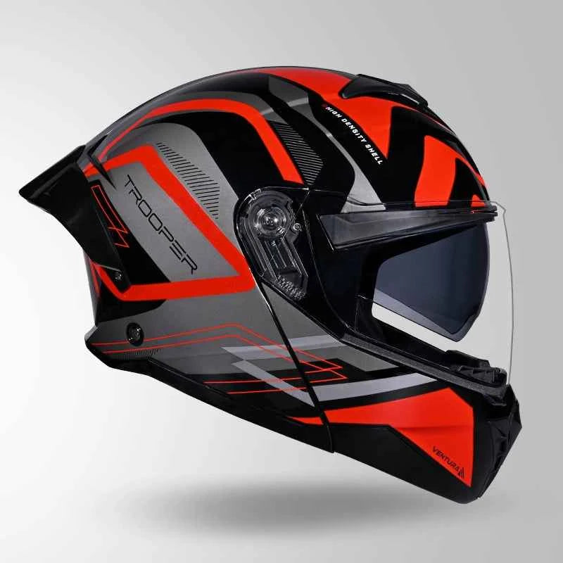 Studds Trooper D3 Ventura Decor Black & Red - Helmet
