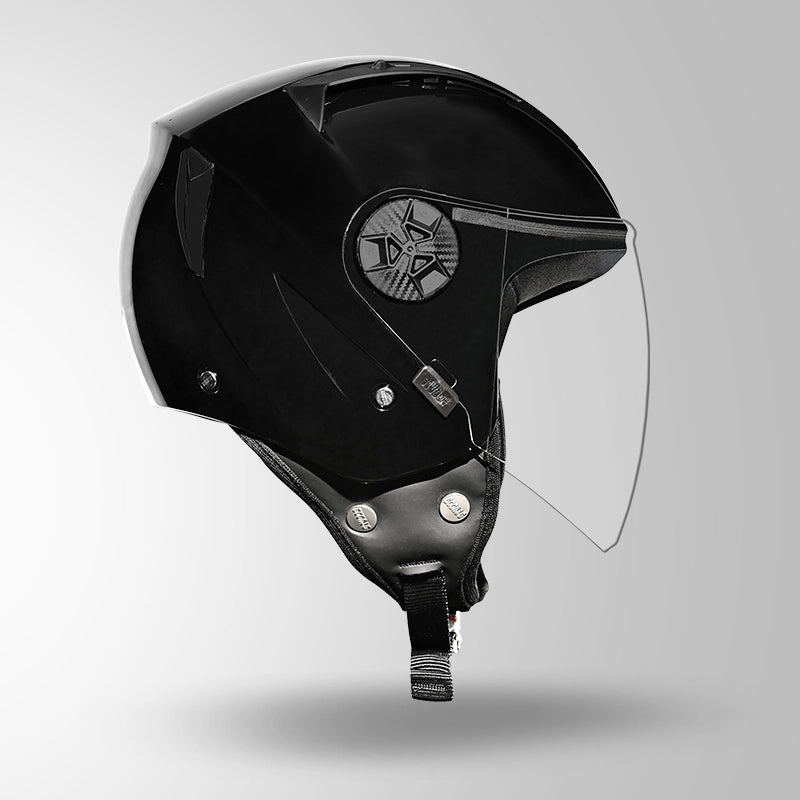 Studds Vogue Gloss Black - Helmet