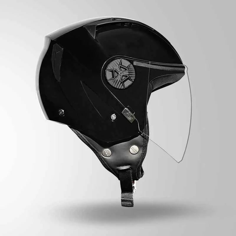 Studds Vogue Gloss Black - Helmet