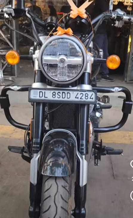 Super Meteor 650 C Type Engine Guard - Black - Riders Junction