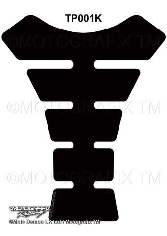 Motografix Universal Plain Black Tank Pad Protector (TP001K) - Riders Junction