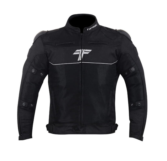 Tarmac One III Level 2 Black Riding Jacket with PU Chest Protectors