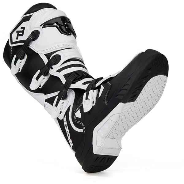 Tiger Racing-MTR T3 Motocross Boots White Black