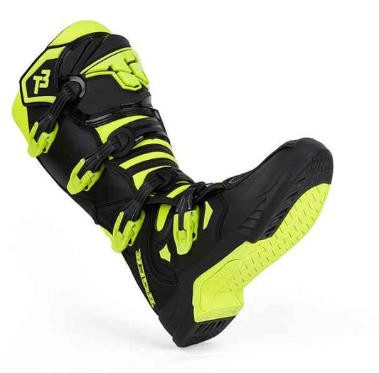 Tiger Racing-MTR T3 Offroad MX Boots (Black Neon Green)