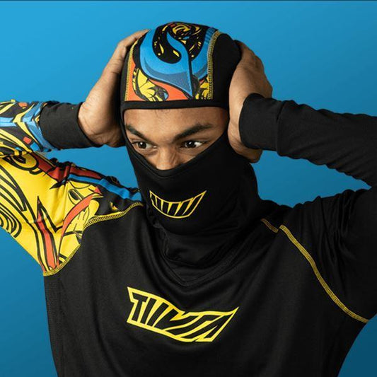 Tiivra Demon Balaclava (Black Yellow)