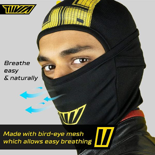 Tiivra Throttler The III Balaclava (Black Yellow)