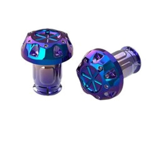 Titanium Plating Handlebar End-grip Set Universal