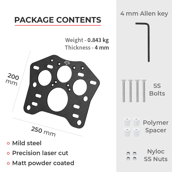 Top Box Adapter Plate for Hero Xpulse - ViaTerra