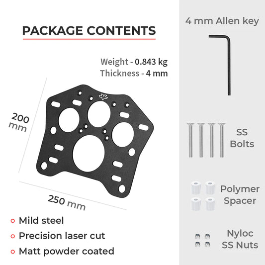 Top Box Adapter Plate for RE Himalayan BS6 - ViaTerra
