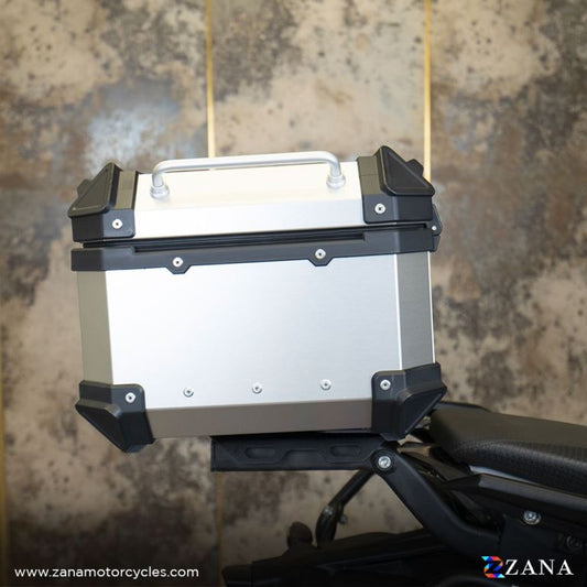 ZANA Top Box Aluminium Silver (35 liters) for KTM Duke 250/390 Gen-3 -ZI-TB-006 - Riders Junction