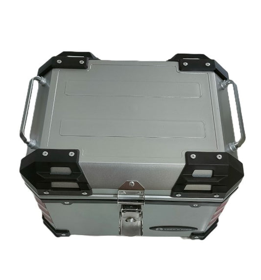 Trek N Ride Motorcycle Top Box – 45L (New Model) - Silver