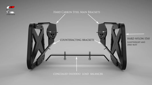 Triumph Speed 400 Pannier Mount Carbon Racing
