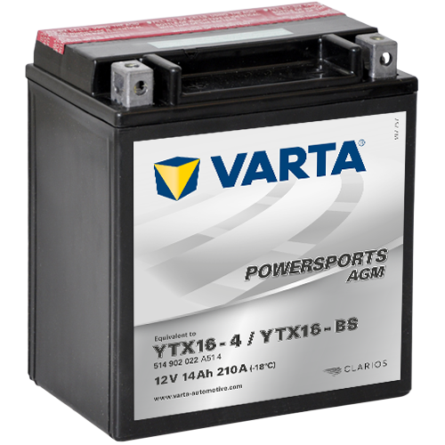 VARTA Motorsports battery YTX16-BS