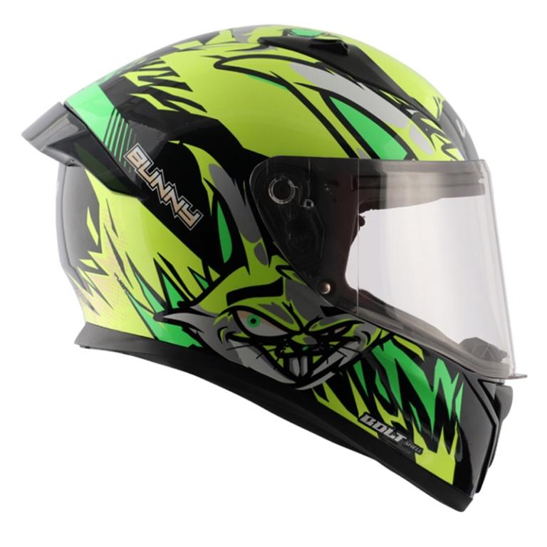 Vega Bolt Bunny Black Neon Yellow Helmet - Riders Junction