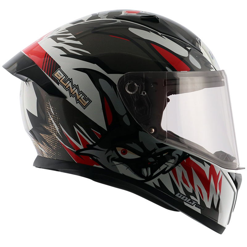 Vega Bolt Bunny White Red Helmet - Riders Junction