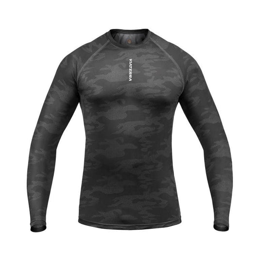 Viaterra 2nd Skin Base Layer - Top - Grey Camo