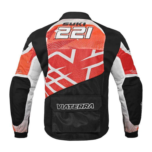 Viaterra Corbett Custom Color - Off Road Trail Riding Jacket - Red Orange